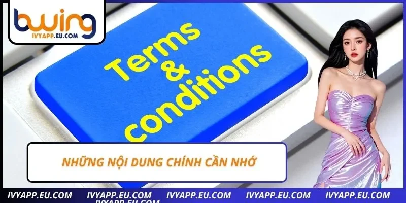 Những nội dung chính cần nhớ